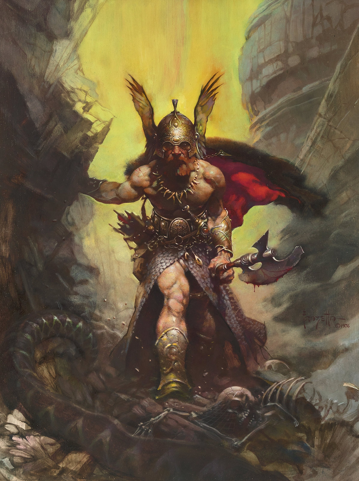 A Frank Frazetta Painting of a Brawny Warrior Sold for $6 Million ...