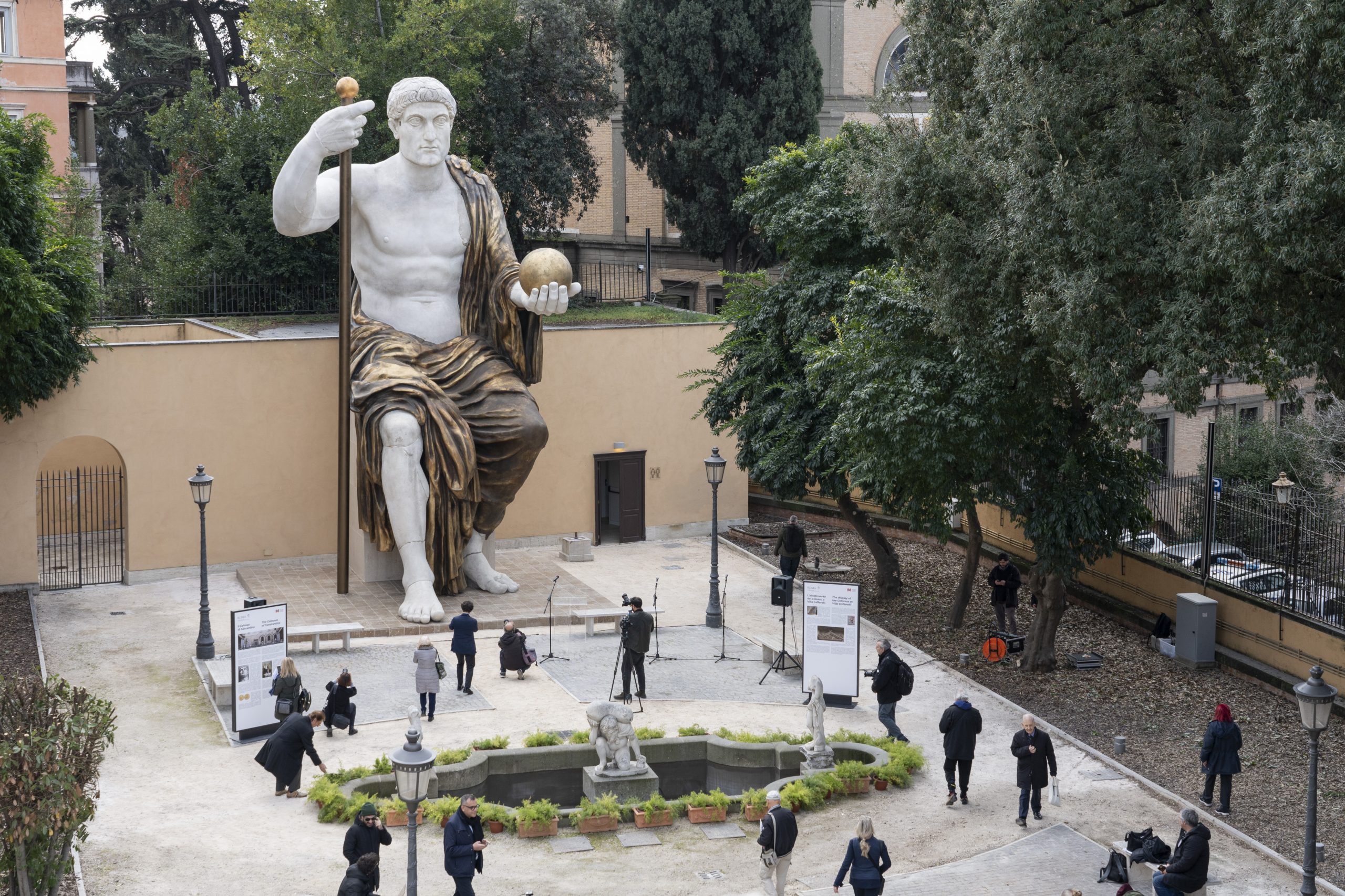 A Towering Replica Statue of Roman Emperor Constantine Lands in Rome