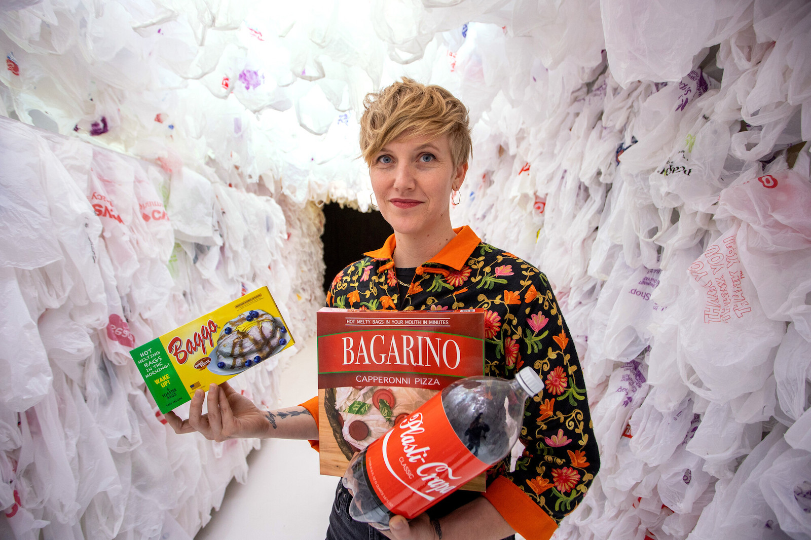 This Wacky Plastic Bag Installation Confronts Our Insatiable