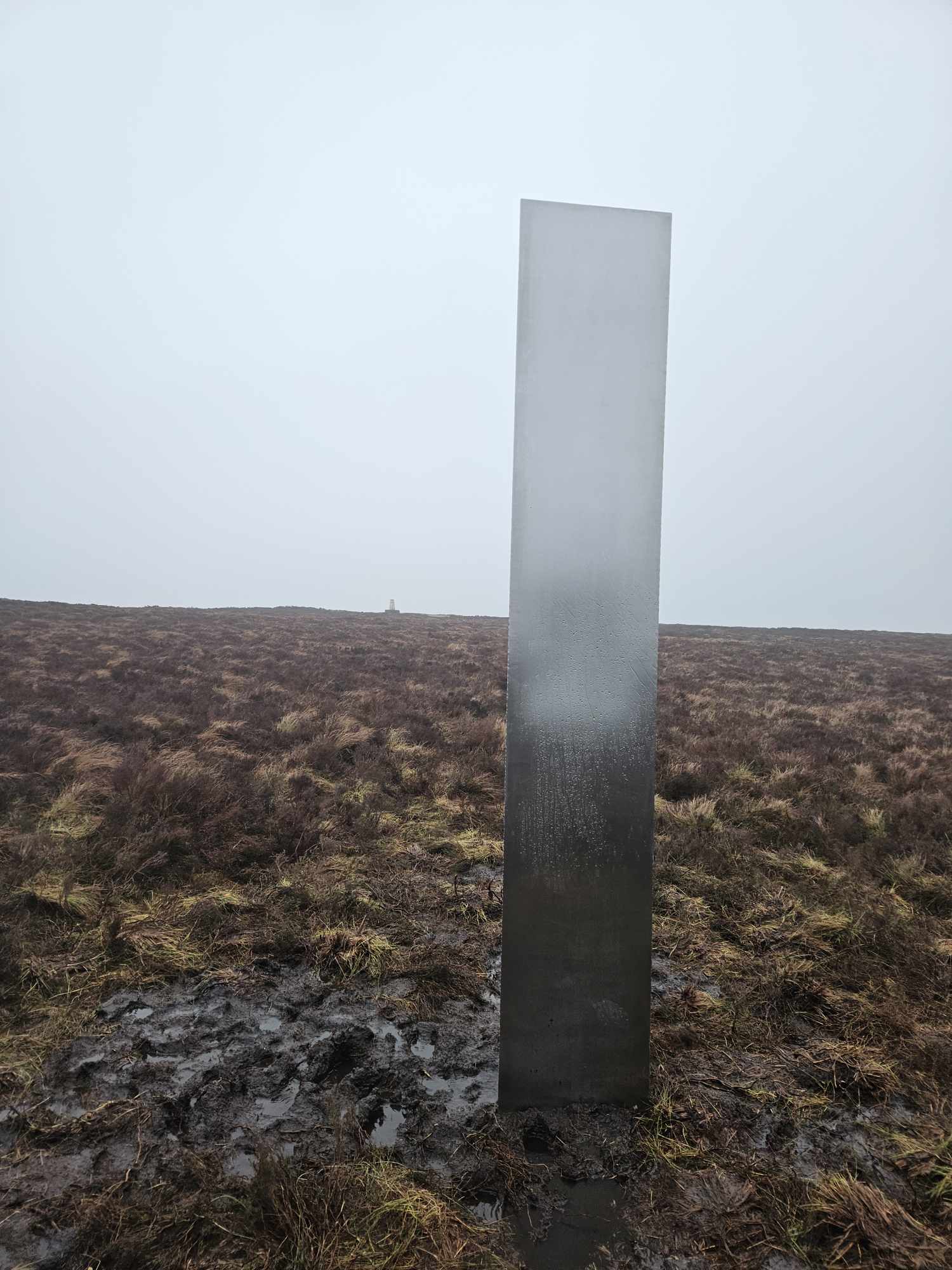 A 'UFO'-Like Steel Monolith Emerges in the Welsh Countryside