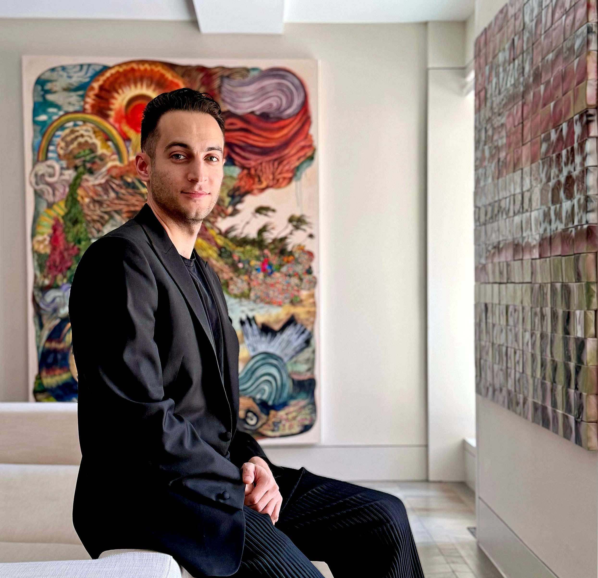 Collector Alex Abedine Balances His Life in Law With the Joyful Chaos of Art